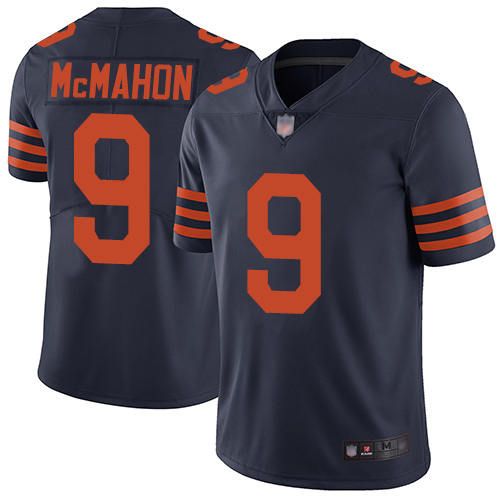 Chicago Bears Limited Navy Blue Men Jim McMahon Jersey NFL Football 9 Rush Vapor Untouchable